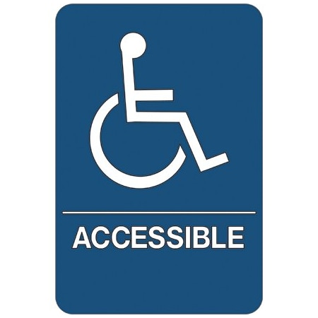 Bsc Preferred Wheelchair Accessible ADA Compliant Plastic Sign SN100